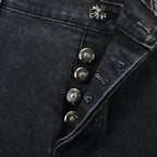 Chrome Hearts Grey jeans with colored crosshatch