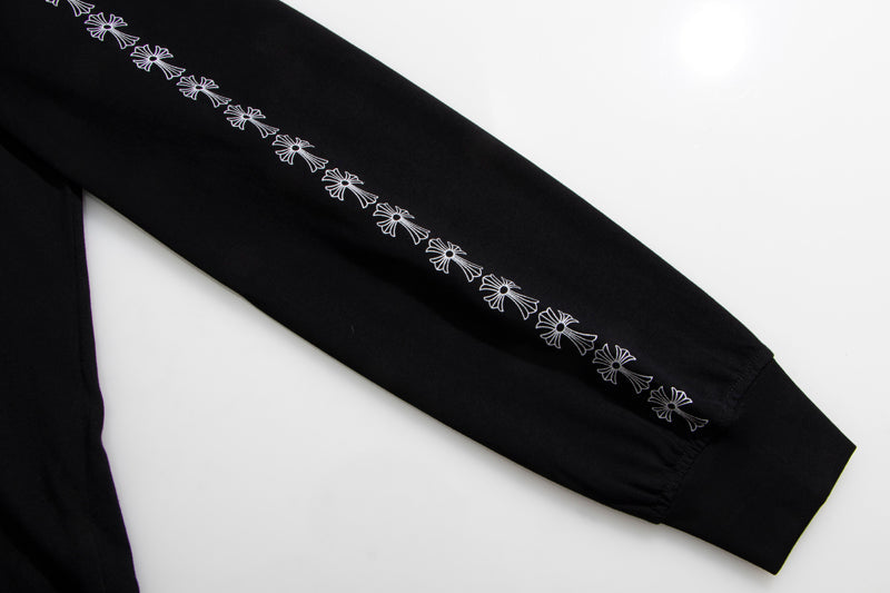 Chrome Hearts Neck Logo Cross Sleeve L/S T-shirt 9010