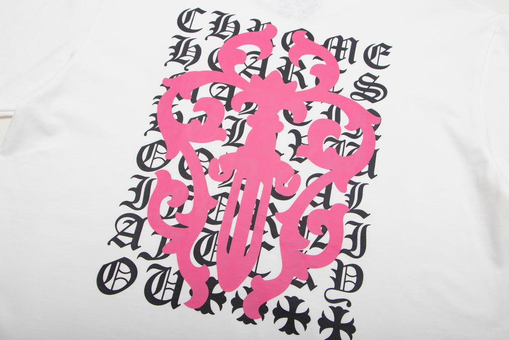Chrome Hearts Script Dagger Logo Short Sleeve Tee 6025