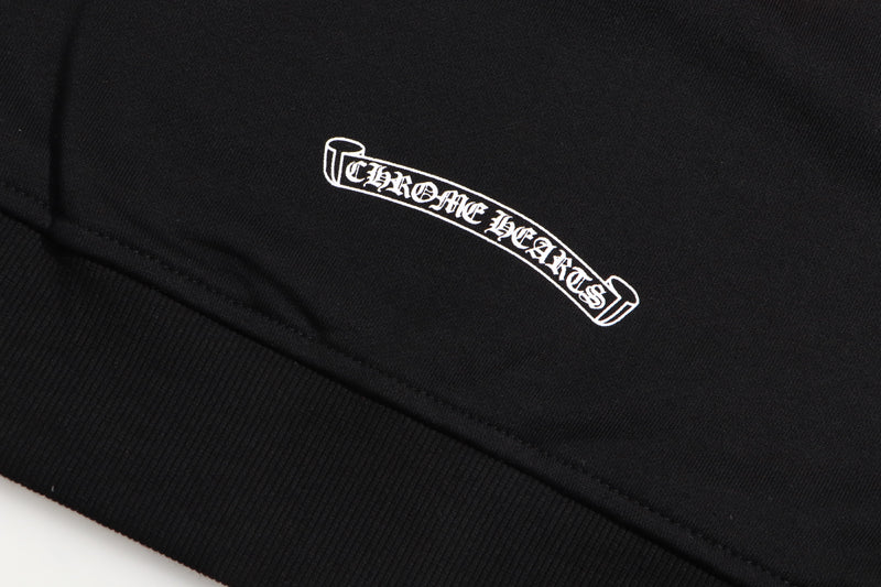 Chrome Hearts Multi Color Cross Cemetery Zip Up Hoodie 5010