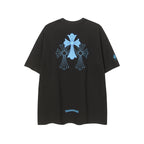 Chrome Hearts Triple Cross Logo Short Sleeve T-shirt 2237
