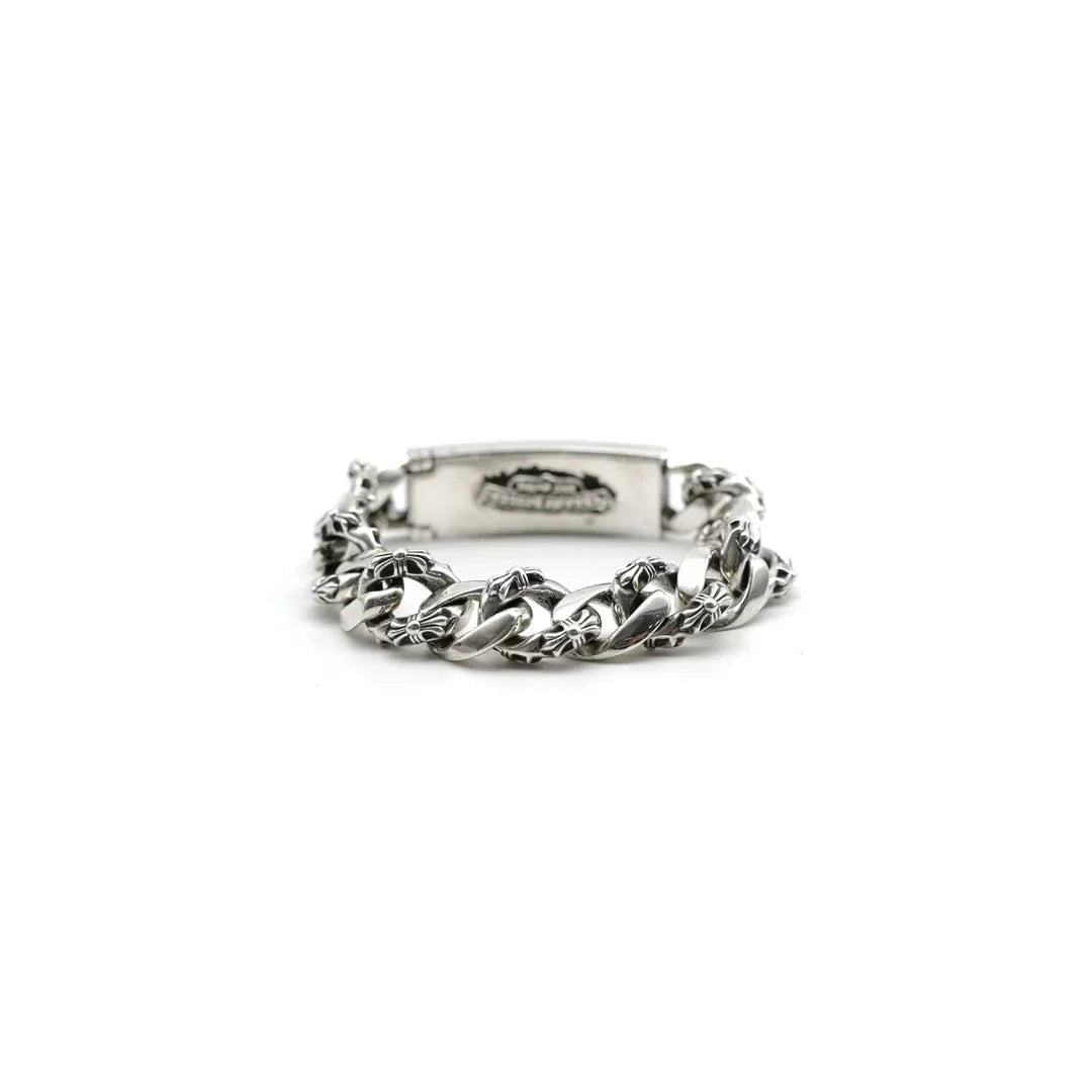 Chrome Hearts DAGGER ID FANCY LINK CLIP BRACELET -9