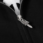 Chrome Hearts Triple Cross Script Sleeve Zip Up Hoodie 7019