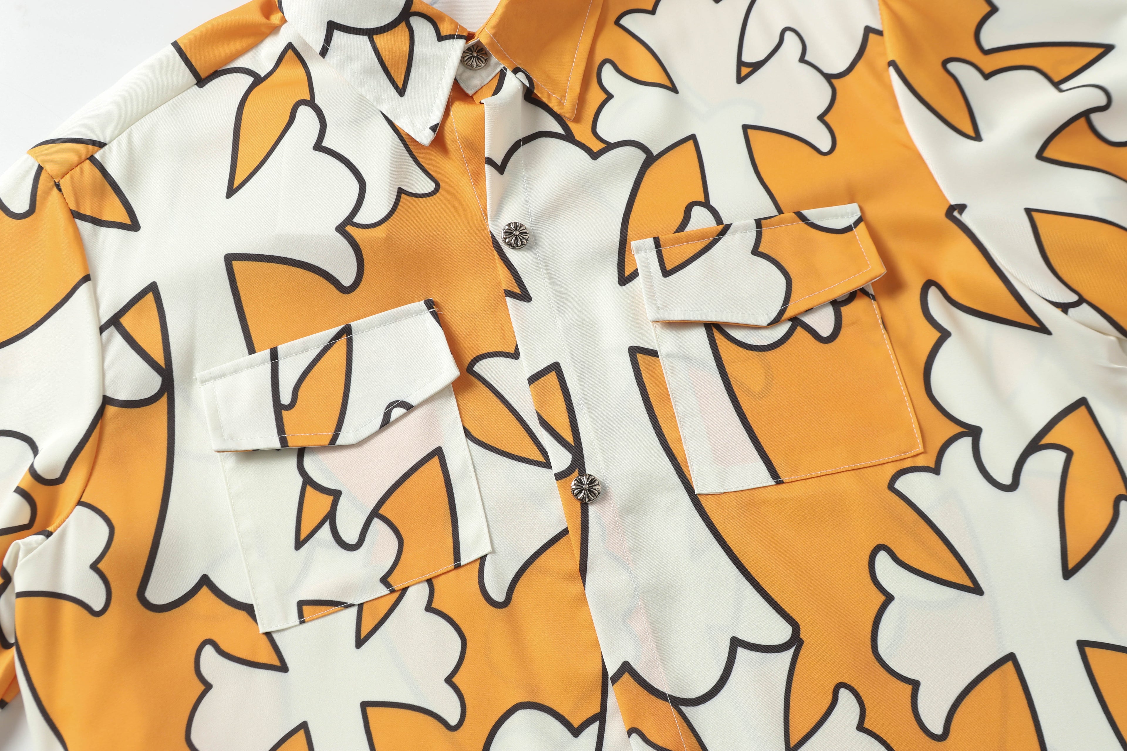 Chrome Hearts Cross short-sleeved casual shirt