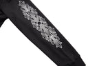 Chrome Hearts Horseshoe Floral Sleeve Zip Up Hoodie 5001