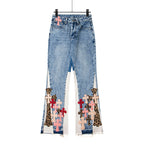 Chrome Hearts Gallery Dept Cross Patch Flare Denim Jeans 8186